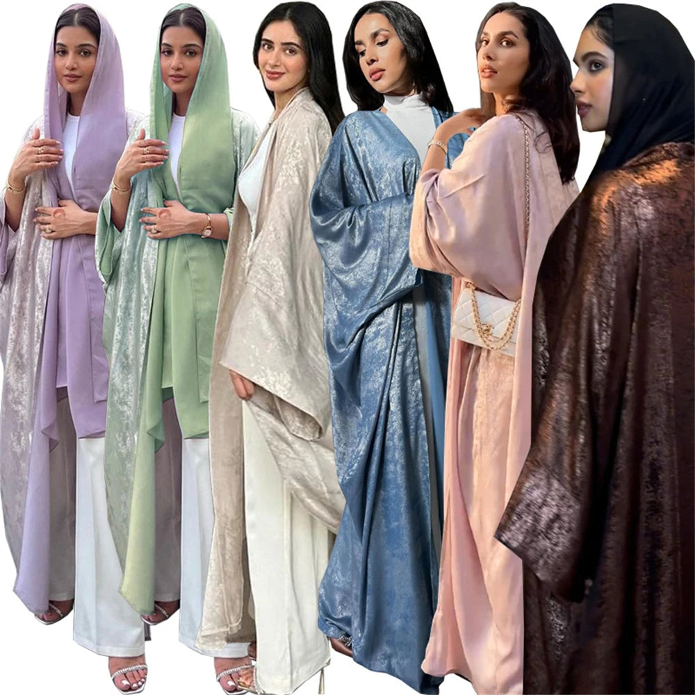 Luxury Satin Kimono Abaya