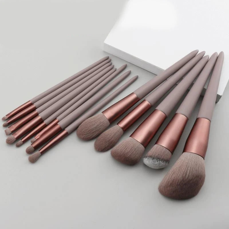 (Copy) 13 PCS Makeup Brushes Set Eye Shadow Foundation Women Cosmetic Brush Eyeshadow Blush Beauty Soft Make Up Tools Bag