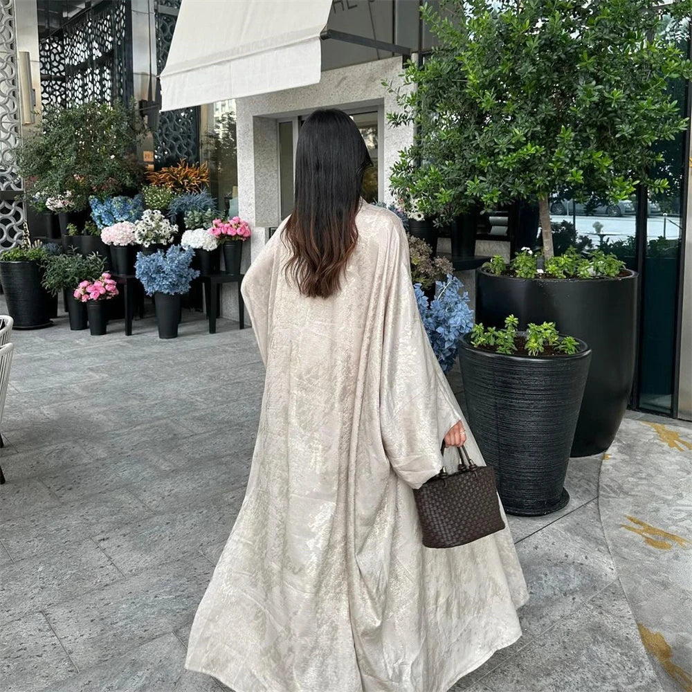Luxury Satin Kimono Abaya