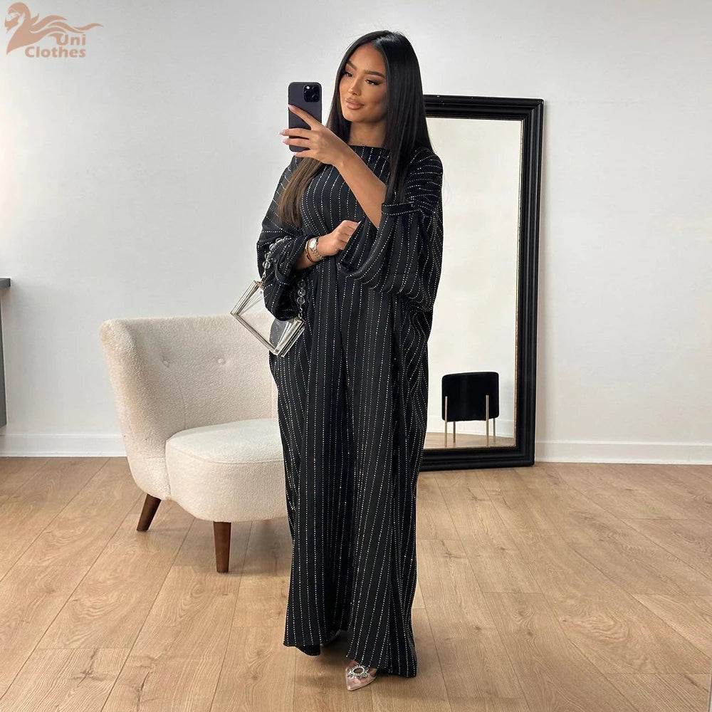 Muslim Abaya Satin Dress