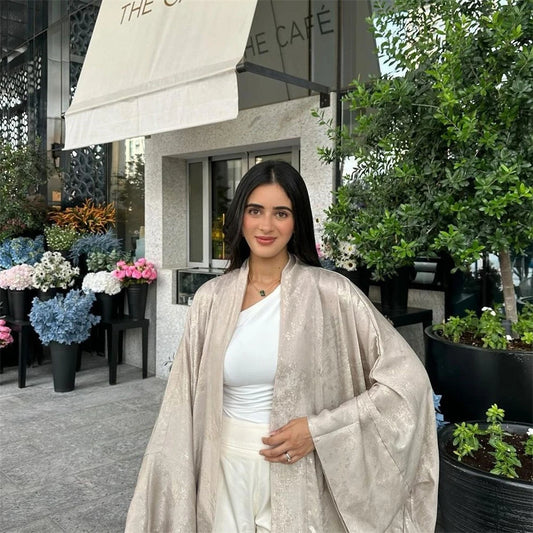 Luxury Satin Kimono Abaya