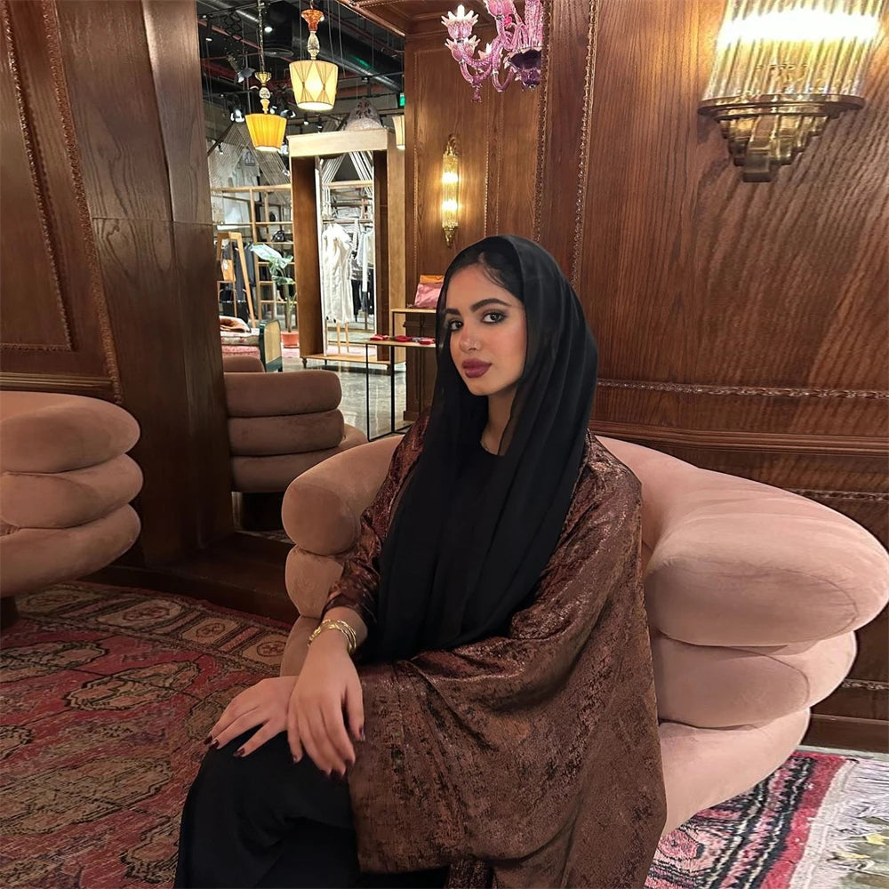 Luxury Satin Kimono Abaya